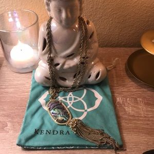 used Kendra Scott Rayne necklace abalone shell